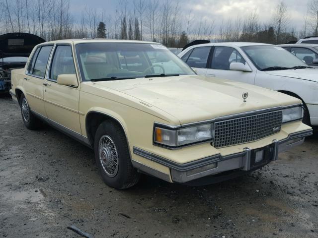 1G6CD5156J4270632 - 1988 CADILLAC DEVILLE YELLOW photo 1