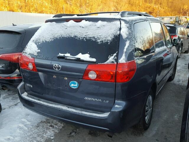 5TDZA23C86S487055 - 2006 TOYOTA SIENNA CE GRAY photo 4