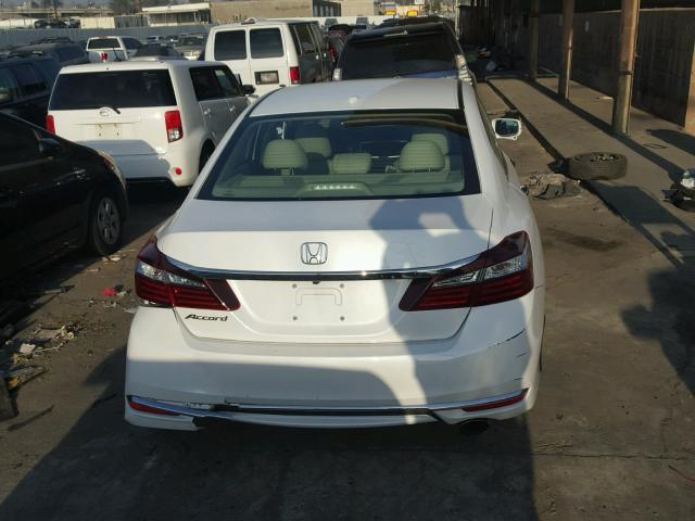 1HGCR2F88GA239961 - 2016 HONDA ACCORD EXL WHITE photo 10