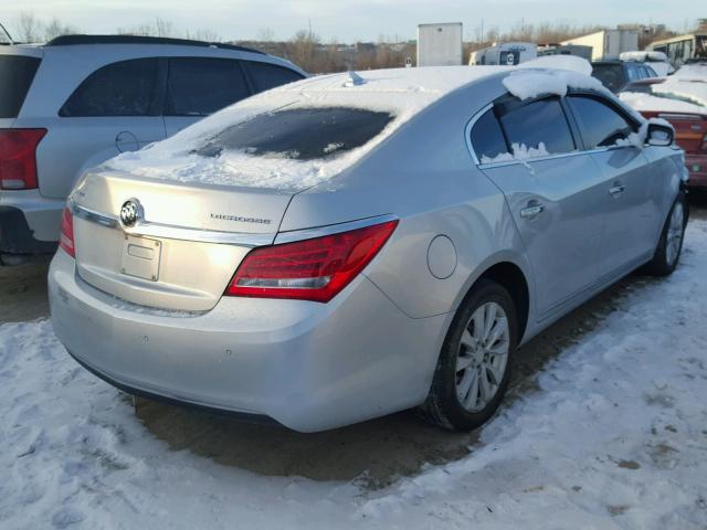 1G4GB5GR5EF251395 - 2014 BUICK LACROSSE GRAY photo 4