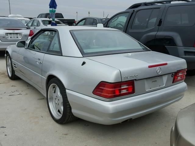 WDBFA68FX1F200786 - 2001 MERCEDES-BENZ SL 500 SILVER photo 3