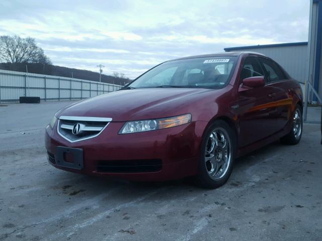 19UUA66244A020876 - 2004 ACURA TL MAROON photo 2