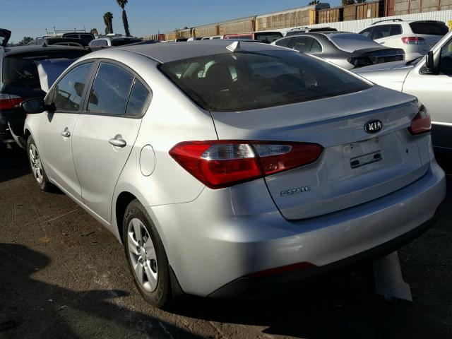 KNAFK4A63F5425221 - 2015 KIA FORTE LX SILVER photo 3