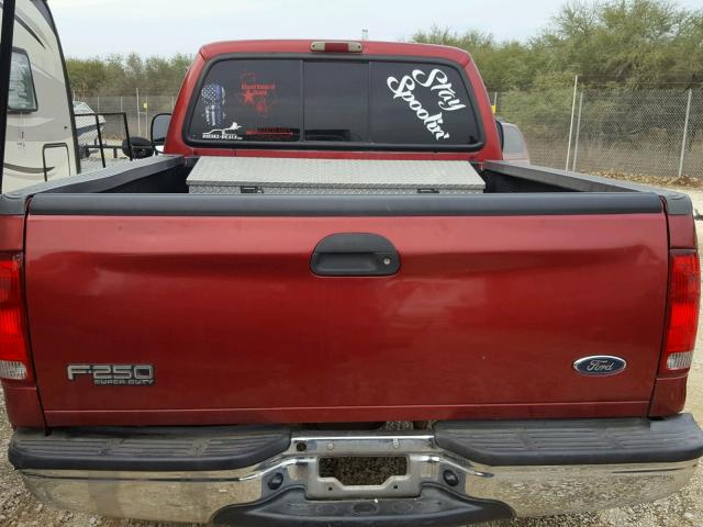 1FTNX21F81ED46155 - 2001 FORD F250 SUPER RED photo 6