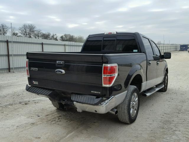 1FTFW1CF8EKD66718 - 2014 FORD F150 SUPER BLACK photo 4