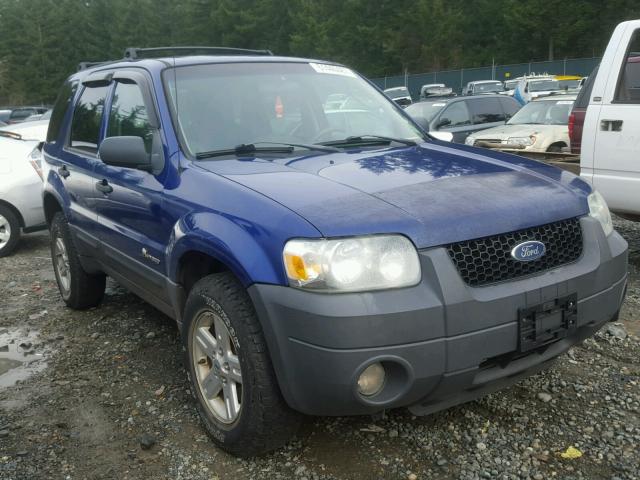 1FMCU95H26KD11880 - 2006 FORD ESCAPE HEV BLUE photo 1