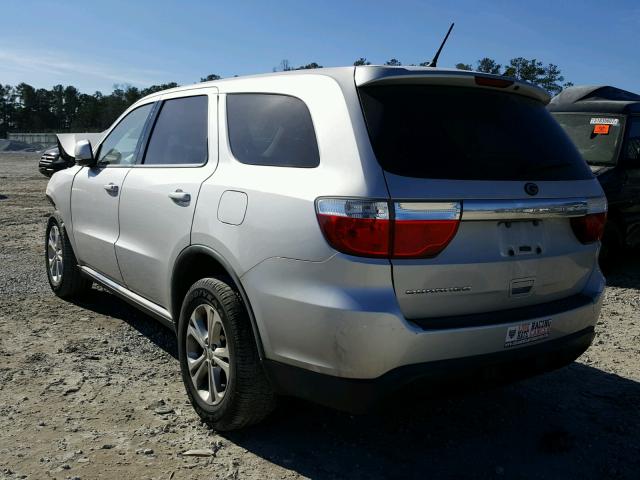 1C4RDHAG1CC206629 - 2012 DODGE DURANGO SX SILVER photo 3