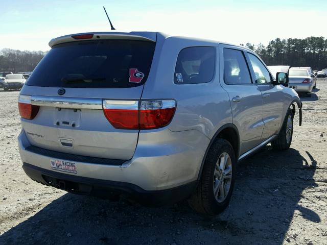 1C4RDHAG1CC206629 - 2012 DODGE DURANGO SX SILVER photo 4