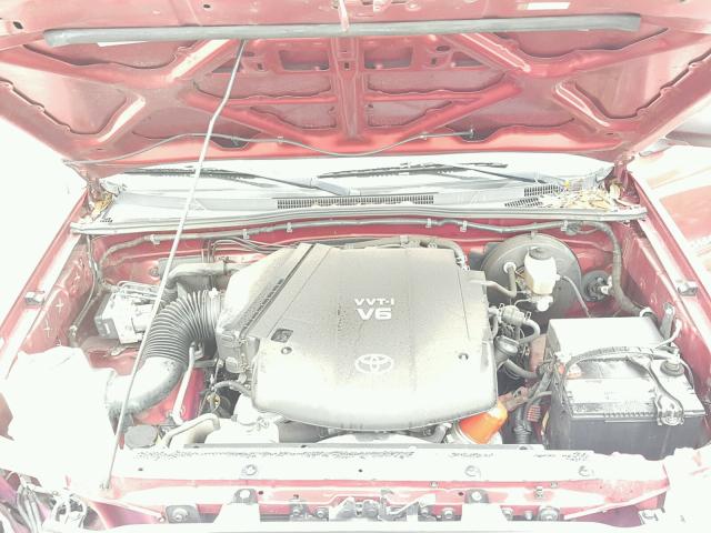 3TMJU62N97M049144 - 2007 TOYOTA TACOMA DOU RED photo 7