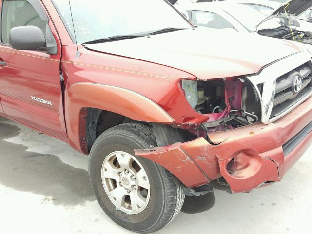 3TMJU62N97M049144 - 2007 TOYOTA TACOMA DOU RED photo 9