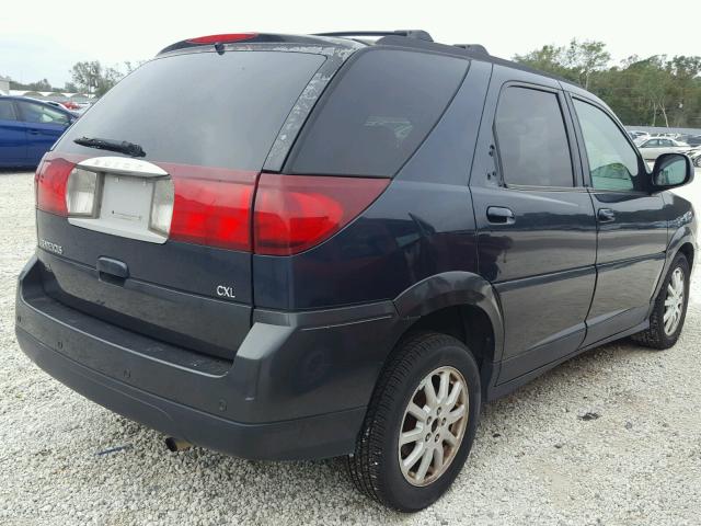 3G5DA03E25S509844 - 2005 BUICK RENDEZVOUS BLUE photo 4