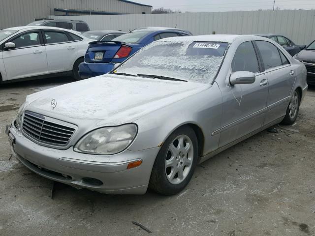 WDBNG75J81A204275 - 2001 MERCEDES-BENZ S 500 SILVER photo 2