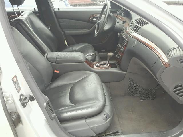 WDBNG75J81A204275 - 2001 MERCEDES-BENZ S 500 SILVER photo 5