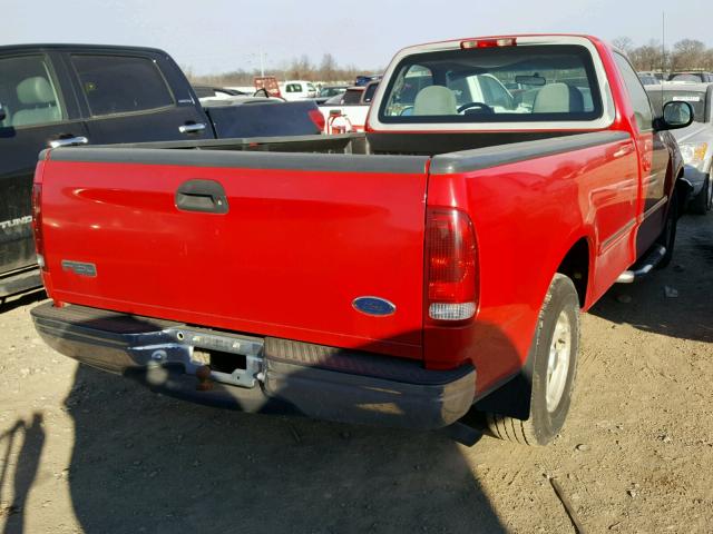 2FTZF176XWCA41436 - 1998 FORD F150 RED photo 4