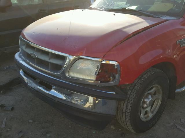 2FTZF176XWCA41436 - 1998 FORD F150 RED photo 9