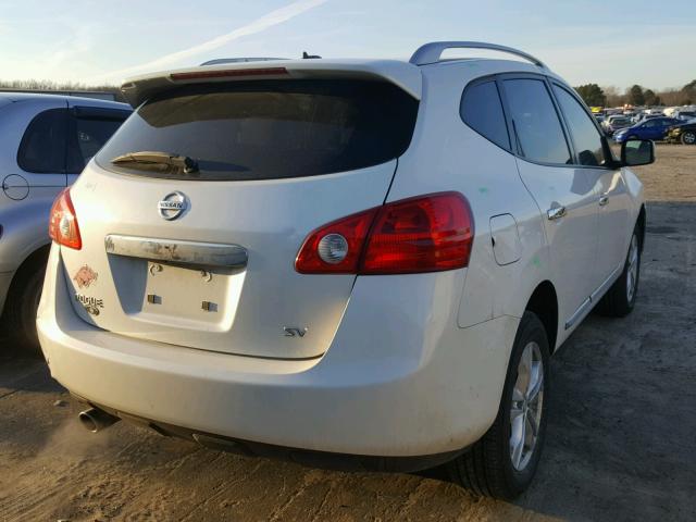 JN8AS5MT5CW256155 - 2012 NISSAN ROGUE S WHITE photo 4