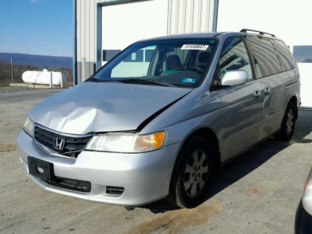 5FNRL18834B150903 - 2004 HONDA ODYSSEY EX SILVER photo 2