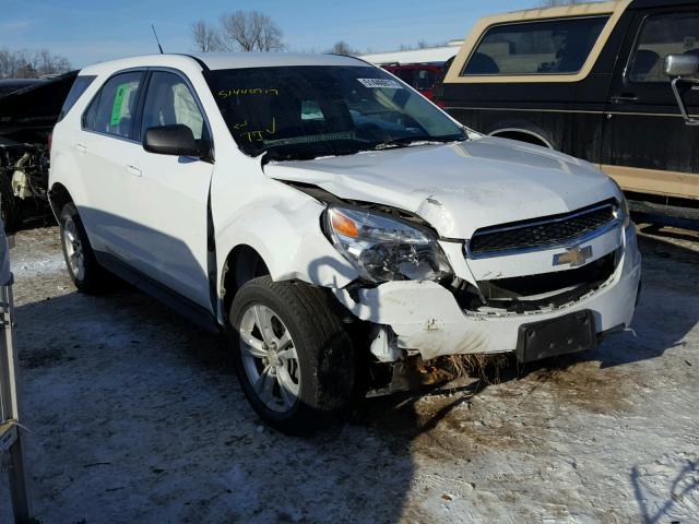 2GNALBEK1C1117605 - 2012 CHEVROLET EQUINOX LS WHITE photo 1