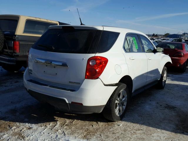 2GNALBEK1C1117605 - 2012 CHEVROLET EQUINOX LS WHITE photo 4