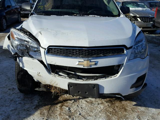 2GNALBEK1C1117605 - 2012 CHEVROLET EQUINOX LS WHITE photo 9