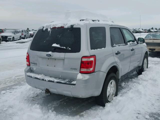 1FMCU93108KC61893 - 2008 FORD ESCAPE XLT SILVER photo 4