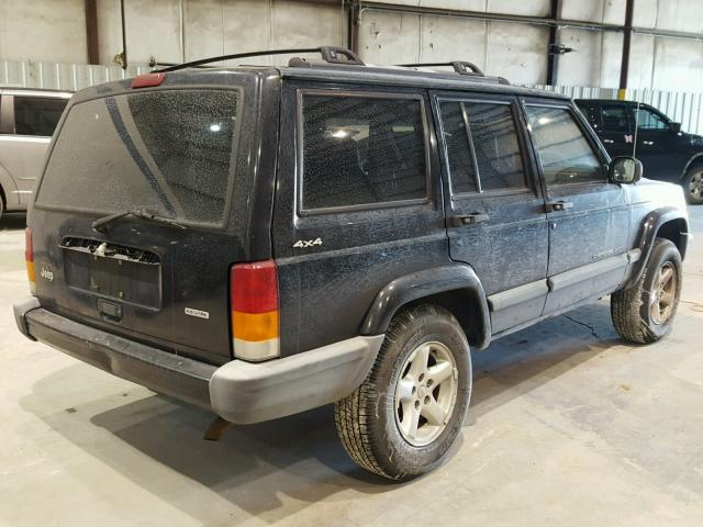 1J4FF48S3YL115959 - 2000 JEEP CHEROKEE S BLACK photo 4