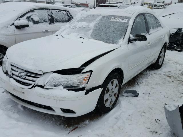 5NPET4AC8AH626137 - 2010 HYUNDAI SONATA GLS WHITE photo 2