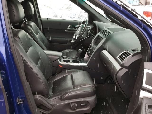 1FM5K8D80DGB50553 - 2013 FORD EXPLORER X BLUE photo 5