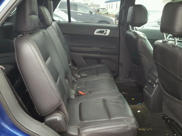 1FM5K8D80DGB50553 - 2013 FORD EXPLORER X BLUE photo 6