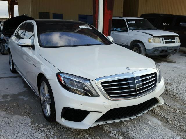 WDDUG7JB3FA136783 - 2015 MERCEDES-BENZ S 63 AMG WHITE photo 1