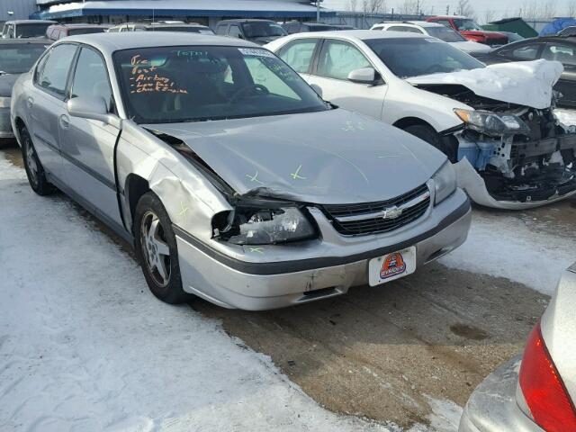 2G1WF52E359319333 - 2005 CHEVROLET IMPALA SILVER photo 1