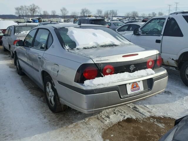 2G1WF52E359319333 - 2005 CHEVROLET IMPALA SILVER photo 3