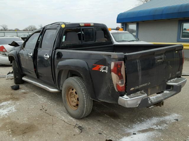 1GCDT136X58124378 - 2005 CHEVROLET COLORADO BLACK photo 3