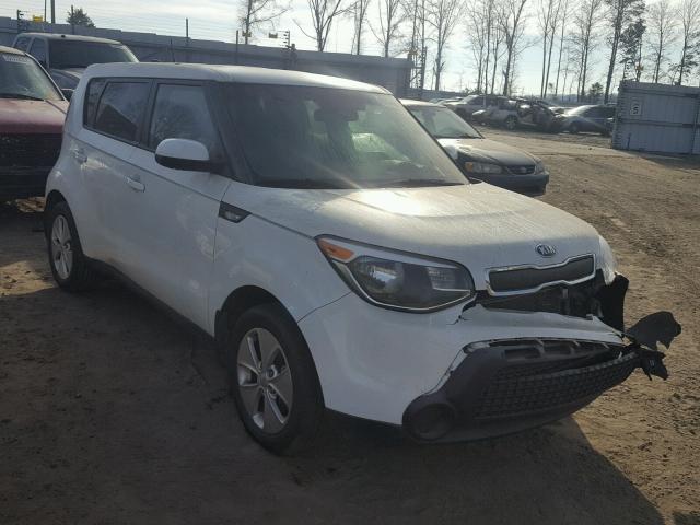 KNDJN2A24E7011681 - 2014 KIA SOUL WHITE photo 1