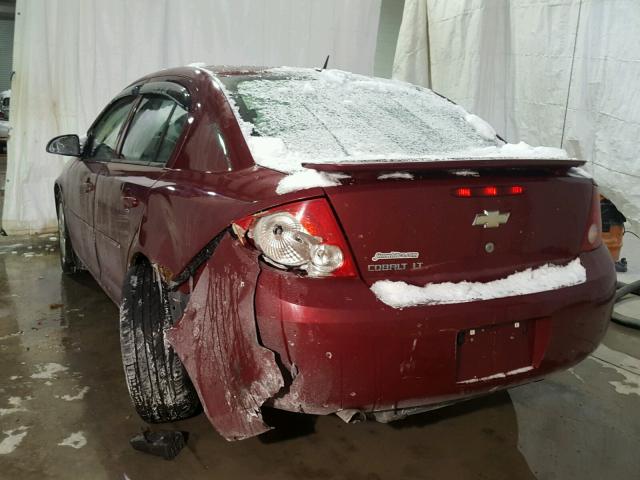 1G1AL58F787323698 - 2008 CHEVROLET COBALT LT RED photo 3