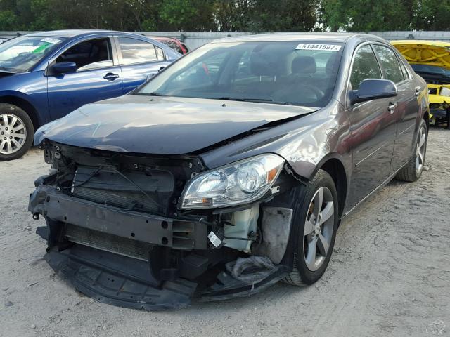 1G1ZC5E1XBF259536 - 2011 CHEVROLET MALIBU 1LT 黑色 照片 2