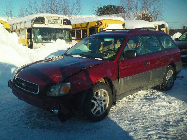 4S3BH675947621370 - 2004 SUBARU LEGACY OUT MAROON photo 2