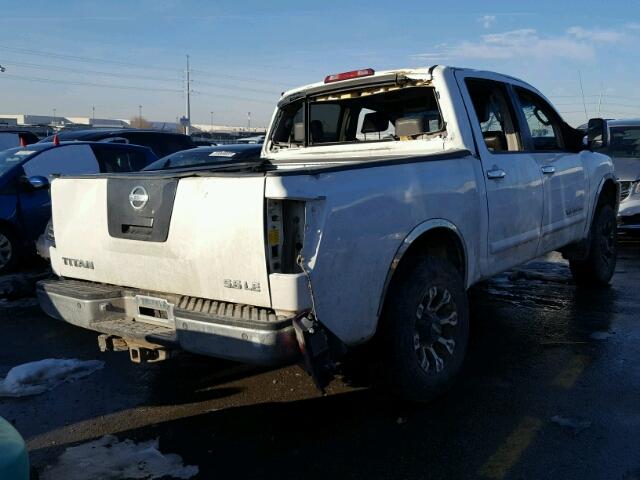 1N6AA07B66N547176 - 2006 NISSAN TITAN XE WHITE photo 4