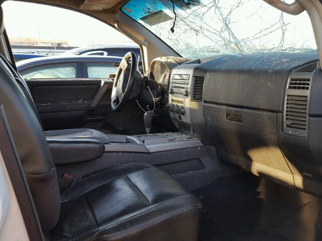 1N6AA07B66N547176 - 2006 NISSAN TITAN XE WHITE photo 5