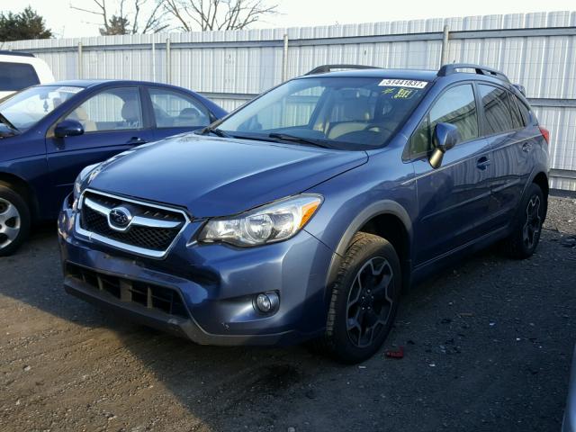 JF2GPACC2D2887991 - 2013 SUBARU XV CROSSTR BLUE photo 2