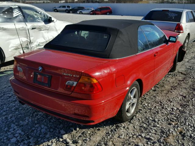 WBABS33402PG85131 - 2002 BMW 325 CI RED photo 4