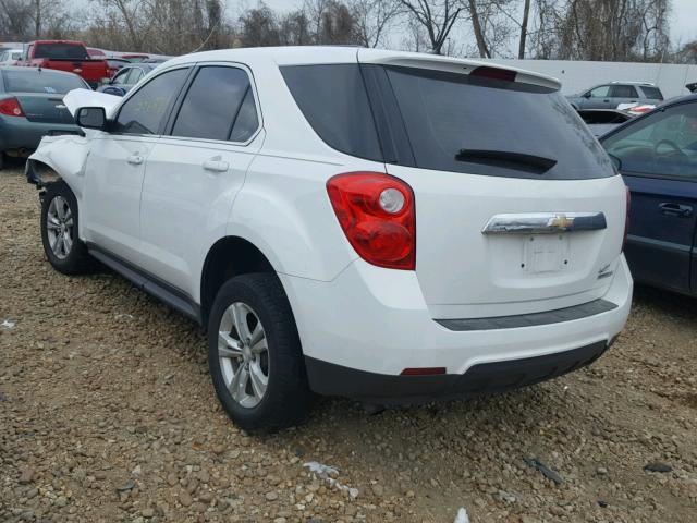 1GNALAEKXEZ136643 - 2014 CHEVROLET EQUINOX LS WHITE photo 3