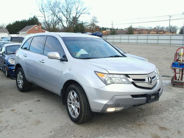 2HNYD28439H530265 - 2009 ACURA MDX TECHNO SILVER photo 1