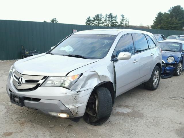 2HNYD28439H530265 - 2009 ACURA MDX TECHNO SILVER photo 2