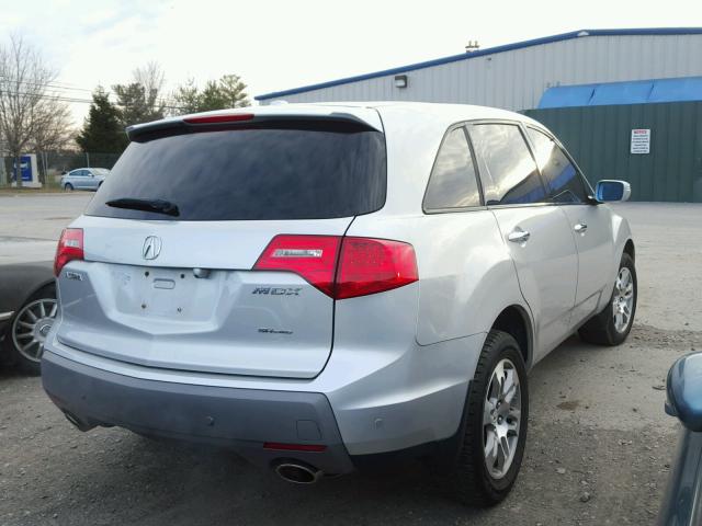 2HNYD28439H530265 - 2009 ACURA MDX TECHNO SILVER photo 4