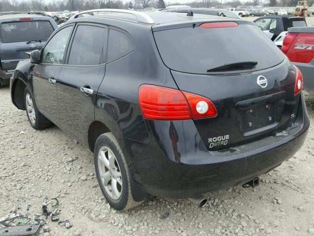 JN8AS5MTXAW010778 - 2010 NISSAN ROGUE S BLACK photo 3