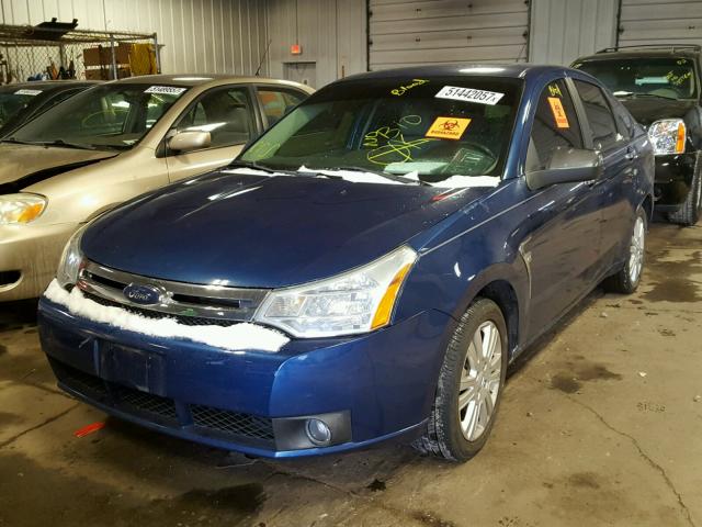 1FAHP37N09W163989 - 2009 FORD FOCUS SEL BLUE photo 2