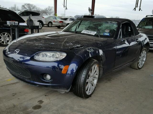 JM1NC25F470132002 - 2007 MAZDA MX-5 MIATA BLUE photo 2