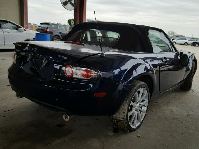 JM1NC25F470132002 - 2007 MAZDA MX-5 MIATA BLUE photo 4