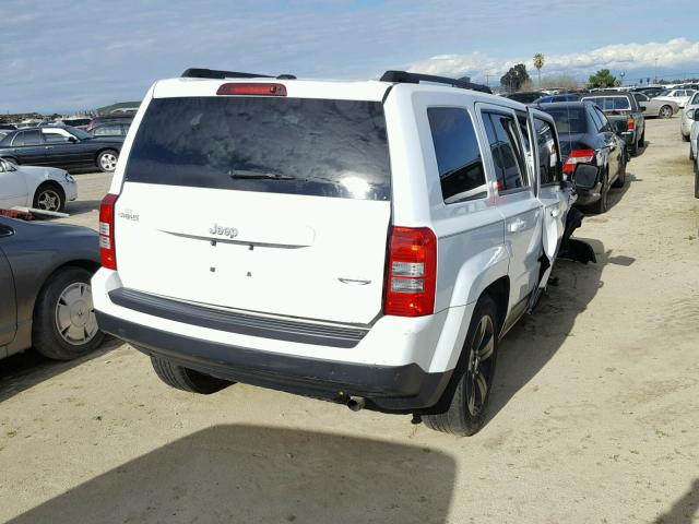 1C4NJPFA5ED587615 - 2014 JEEP PATRIOT LA WHITE photo 4